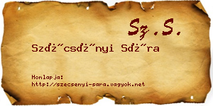 Szécsényi Sára névjegykártya
